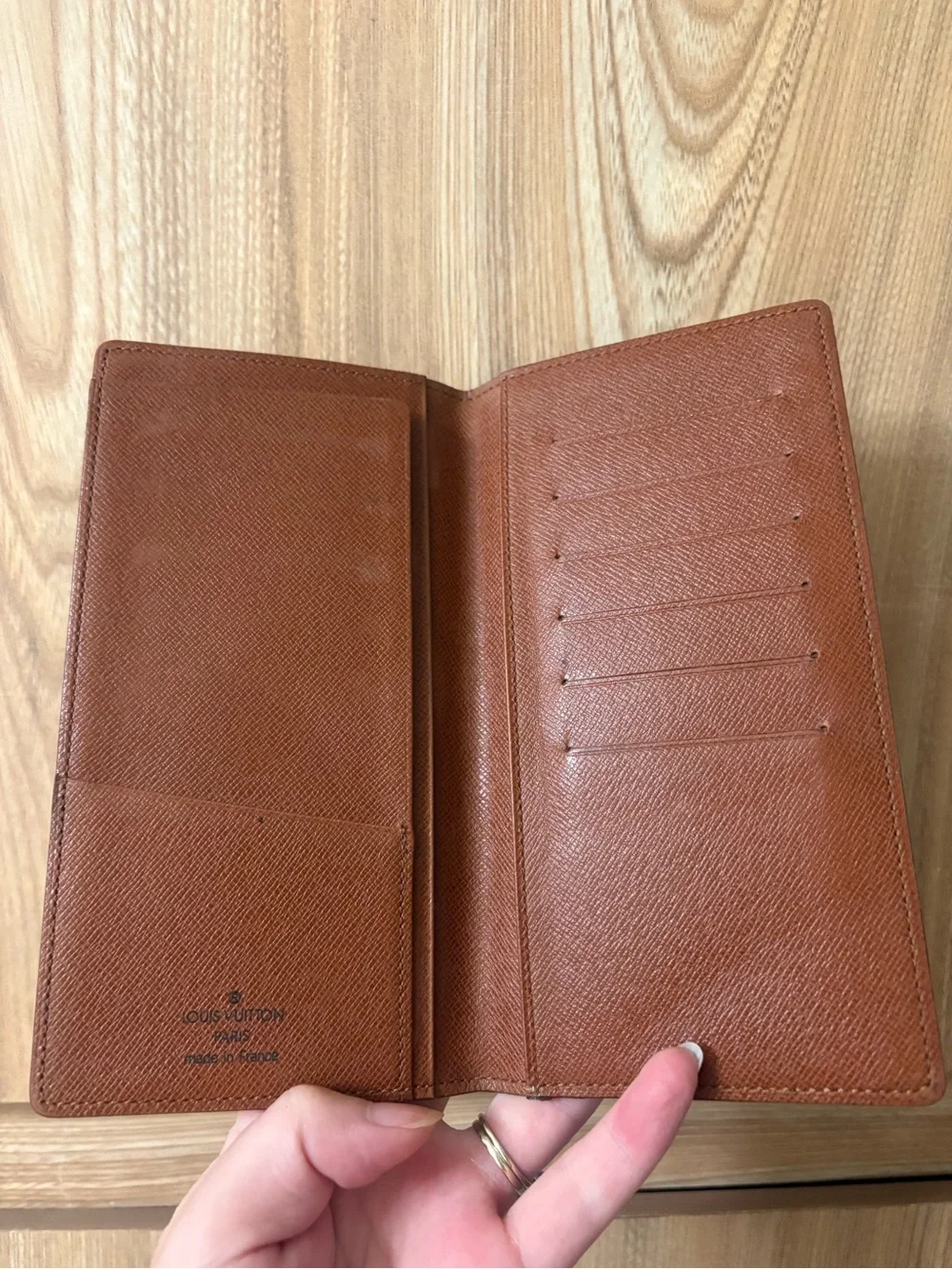 Authentic Louis Vuitton monogram long bifold wallet